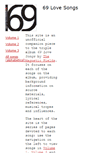 Mobile Screenshot of 69lovesongs.info